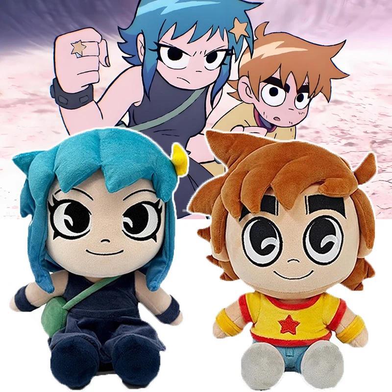 Scott Pilgrim Plush Toy Anime Scott Pilgrim Takes Off Plushies Figure Soft Stuffed Dolls Cartoon Pel