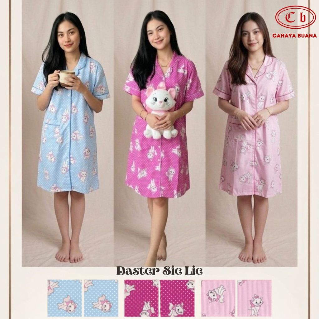 Daster Motif Wanita Sie Lie / Daster Kancing##