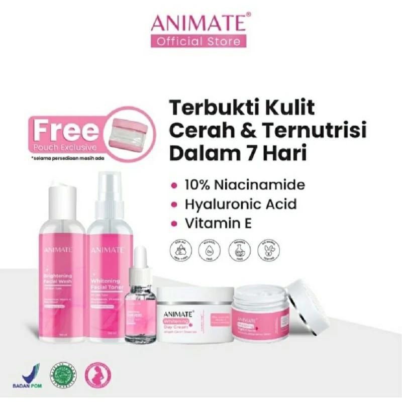 NJB - ANIMATE SKINCARE LENGKAP ANIMATE WHITENING BARRIER ACNE ANIMATE SKINCARE