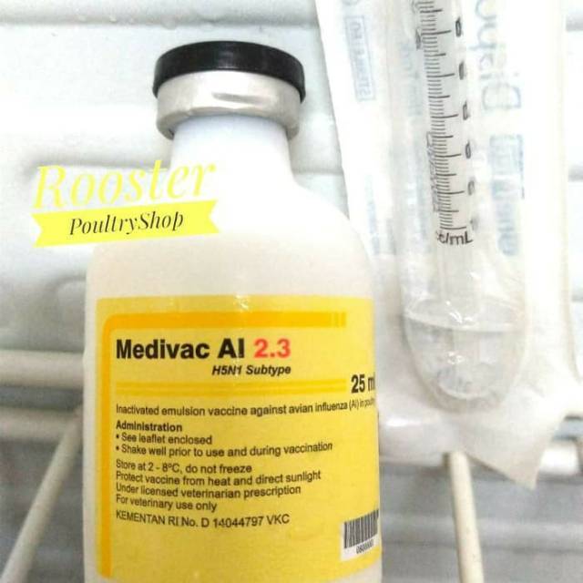 Vaksin Flu Burung MEDIVAC AI 2.3 isi 25ml