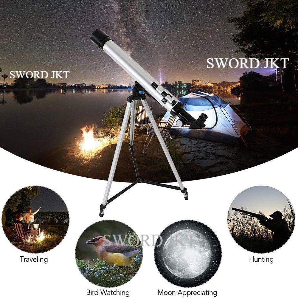 Teropong Bintang Astronomi Monocular Telescope Teropong Luar Angkasa Pembesar 100x Teleskop Bintang 