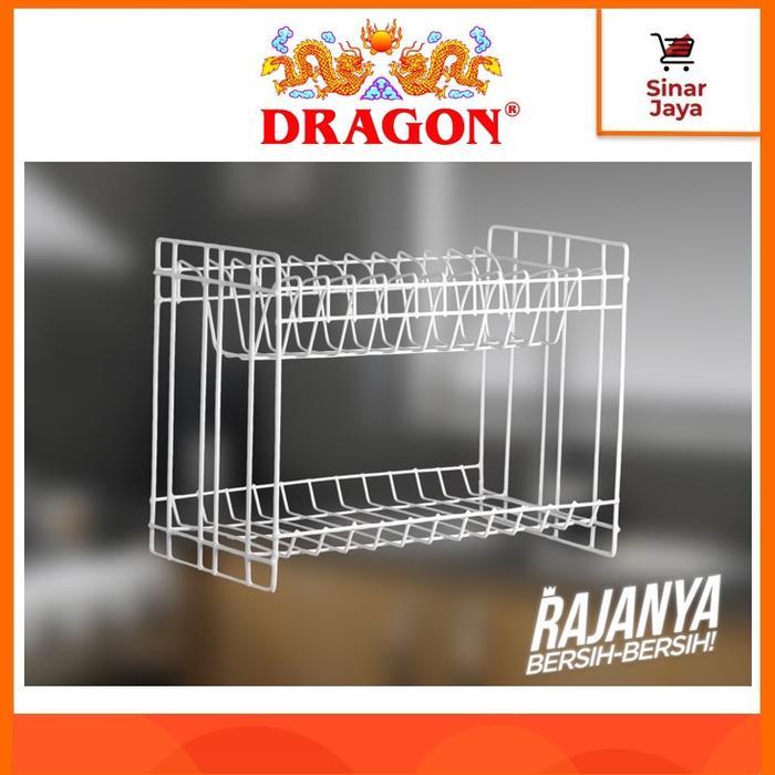 DRAGON Rak Piring Kawat Besi 2 SUSUN