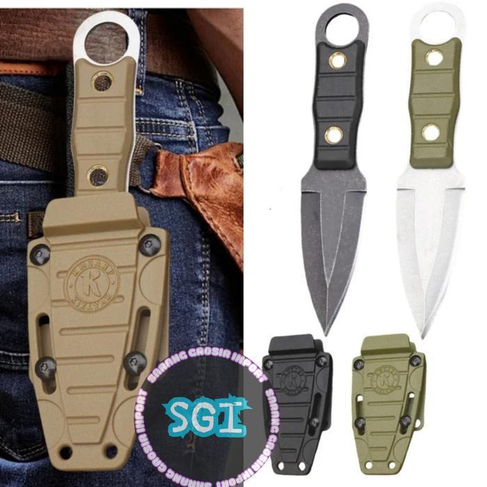 Pisau Kizlyar Import Taktis Berburu Survival Outdoor + Sarung