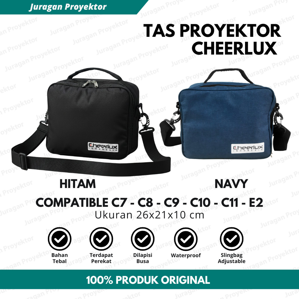Tas Proyektor CHEERLUX C7 - C8 - C9 - C10 - C11 - E2 Waterproof | Slingbag Mini Projector Cheerlux A