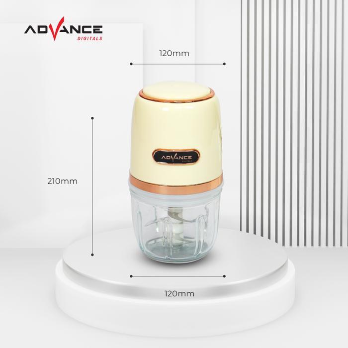 Advance Food Chopper Kapsul Mini Blender Kecil CHP-03B 300ml untuk Menghaluskan Bumbu dan Daging Ala