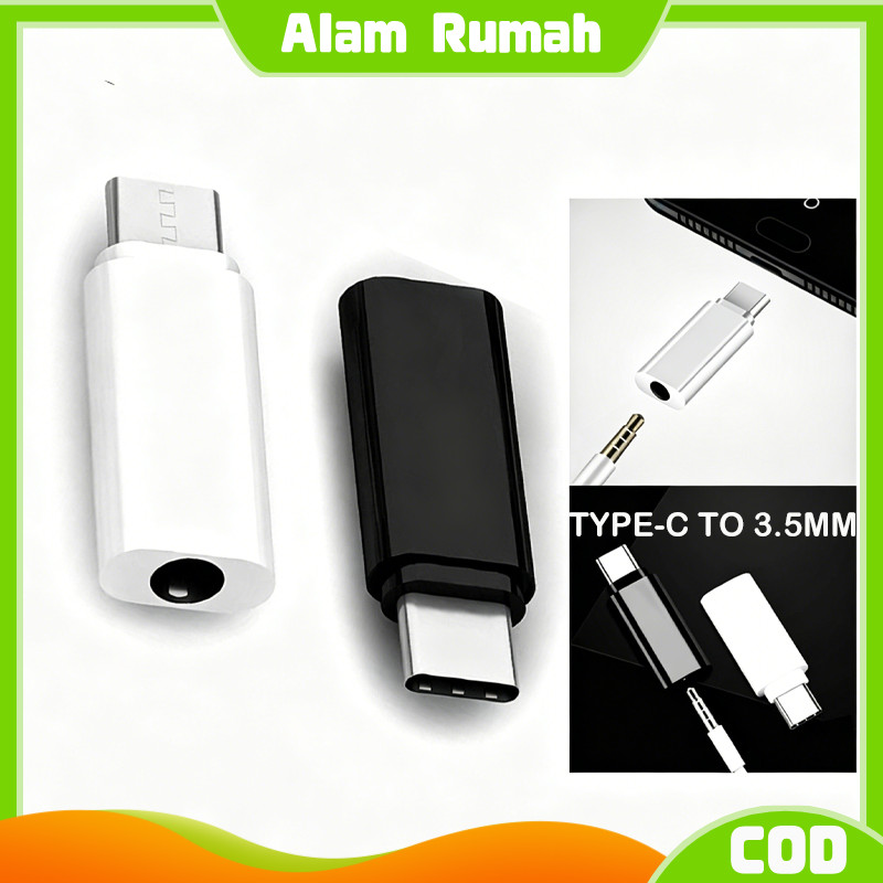 Adapter Converter USB Type C to 3.5mm AUX / Sambungan Headset Tipe C ke Jack Audio / Plug & Play Unt