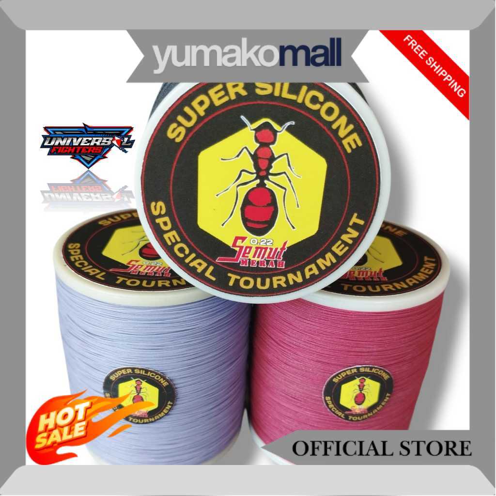 Benang Senar Gelasan Layangan SEMUT MERAH 2000yard 0.22 SS