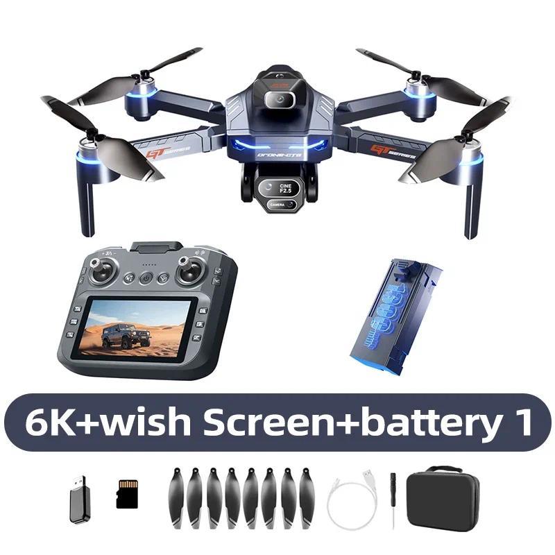 Drone Lenovo GT8 8K Profesional Kamera Ganda GPS FPV Motor Tanpa Sikat Optical Flow Hovering Quadcop