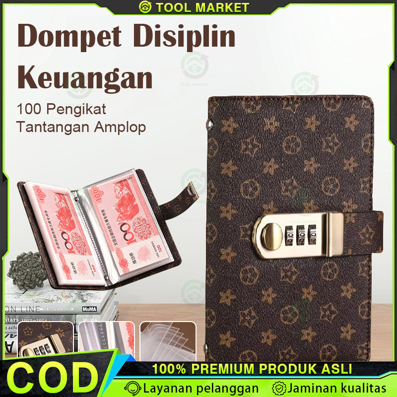 Dompet Disiplin Keuangan / Dompet Kas Keuangan Tabungan / Dompet Pengatur Bulanan