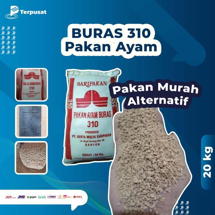 Per 20 Kg BURAS 310 Saripakan Pakan Ayam Buras Pur Vour Makanan Ayam  Alternatif Murah Kualitas Ekon