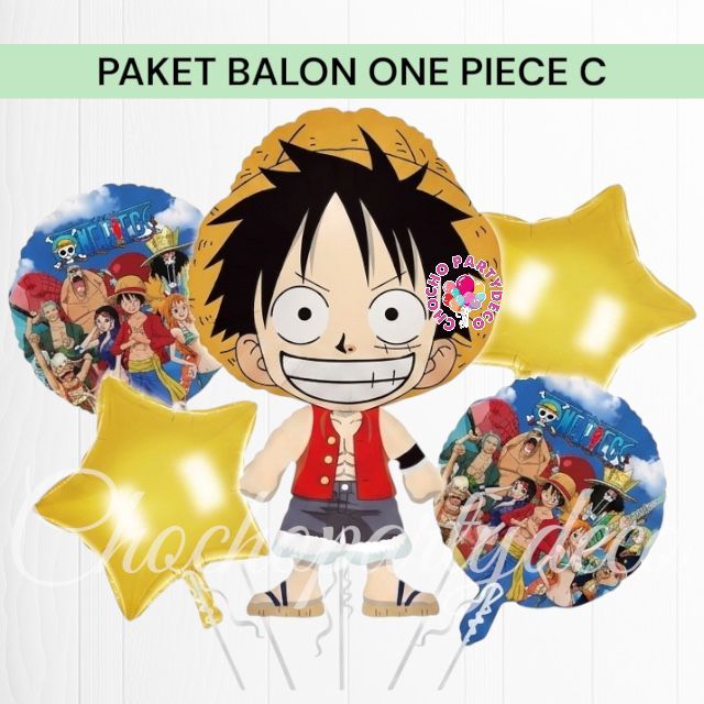 Paket Balon ONE PIECE C / Dekorasi Ulang Tahun One Piece
