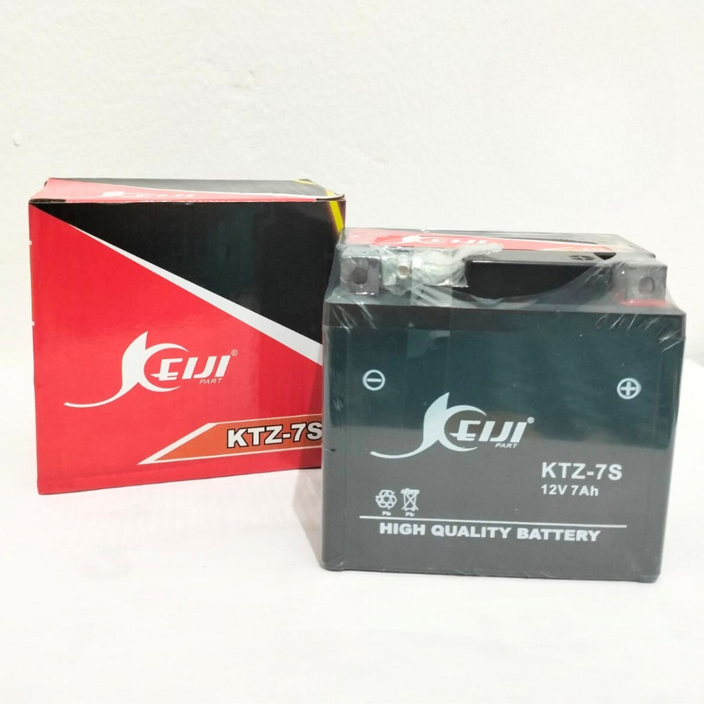 KEIJI ACCU AKI KERING SATRIA FU KTZ-7S BATTERY AKI MOTOR FREE MAINTENANCE MERK KEIJI