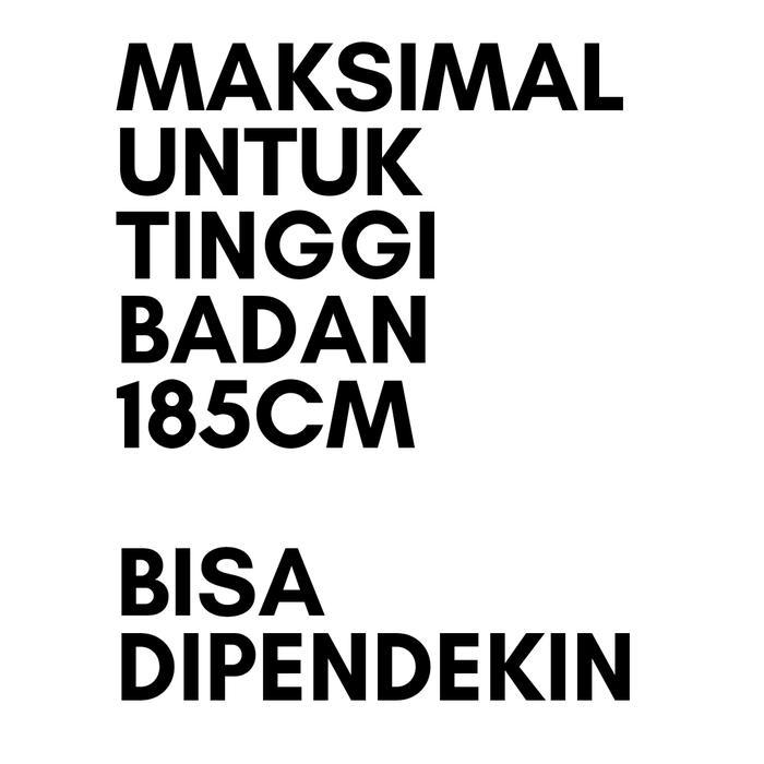 Promo tali skipping berat jump rope selang efektif menurunkan berat badan - Hitam, 3 meter