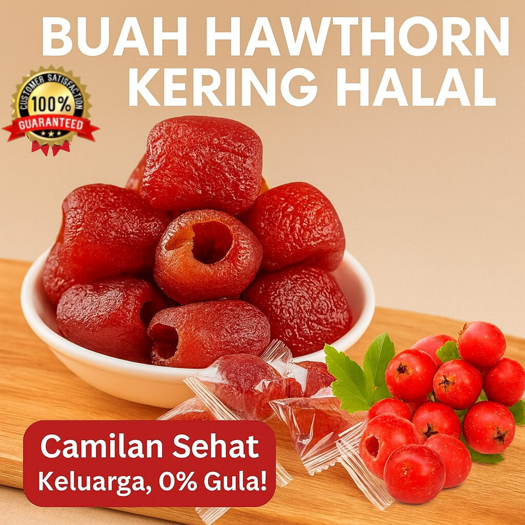 GRATIS ONGKIR/Buah Hawthorn Manisan/hawthorn Tanpa Biji/hawthorn Berongga Tanpa Biji/tiga Penurunan 
