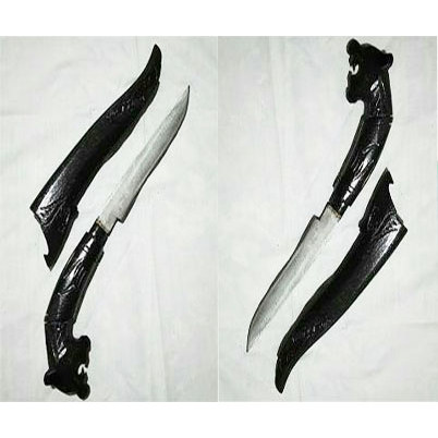 PISAU UKIR MACAN STILE UKURAN PENDEK.PISAU BAJA BADIK MACAN UKLURAN 20 CM. COD BAYAR DITEMPAT