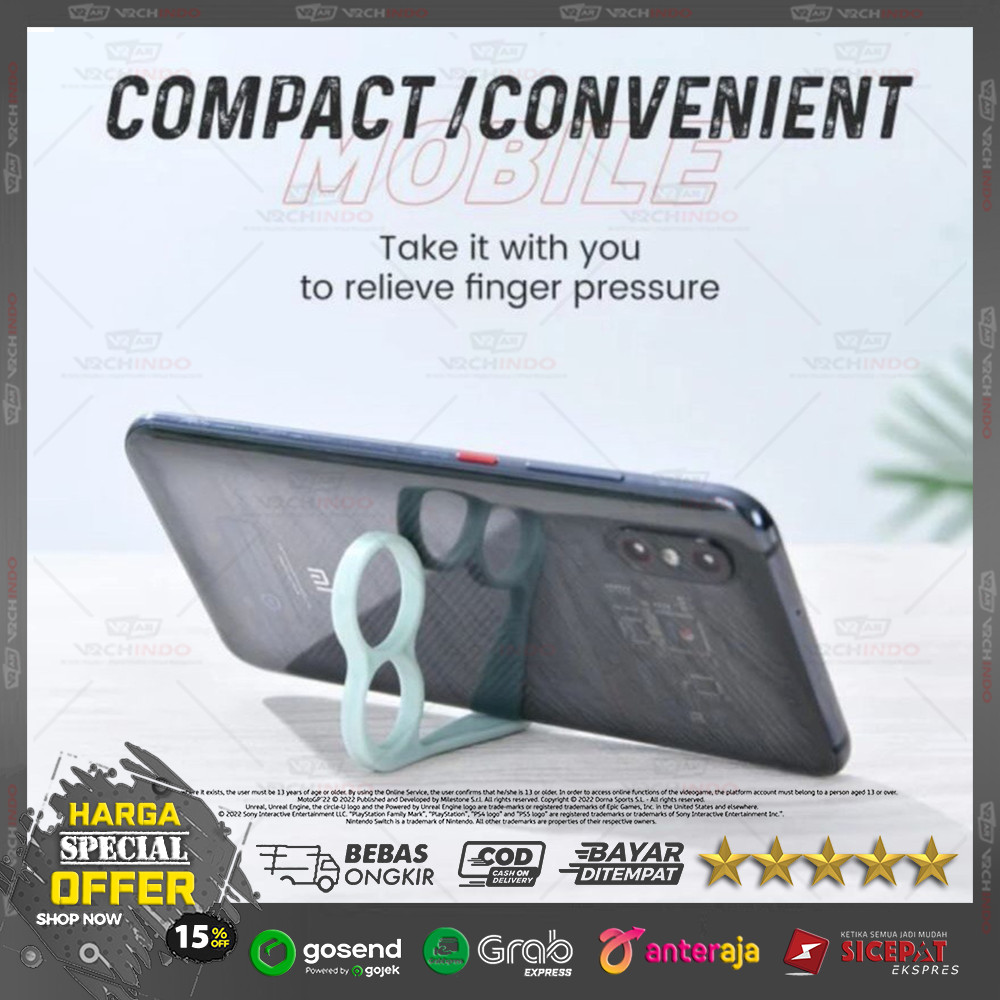 Cincin Ring Holder Gaming Universal High Quality Grip Jari HP Nyaman Untuk Main Game FPS MOBA Mobile