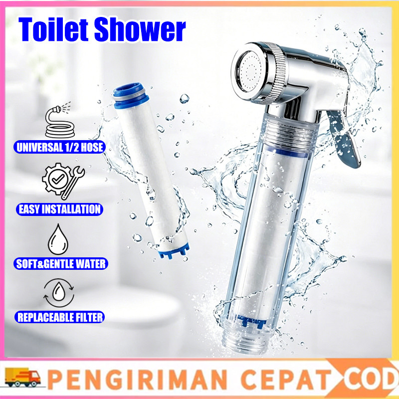 [COD] Toilet Shower Head Bidet WC Dengan Filter Pembersih Air Semprotan Jet Kuat Tahan Lama Aman Dap