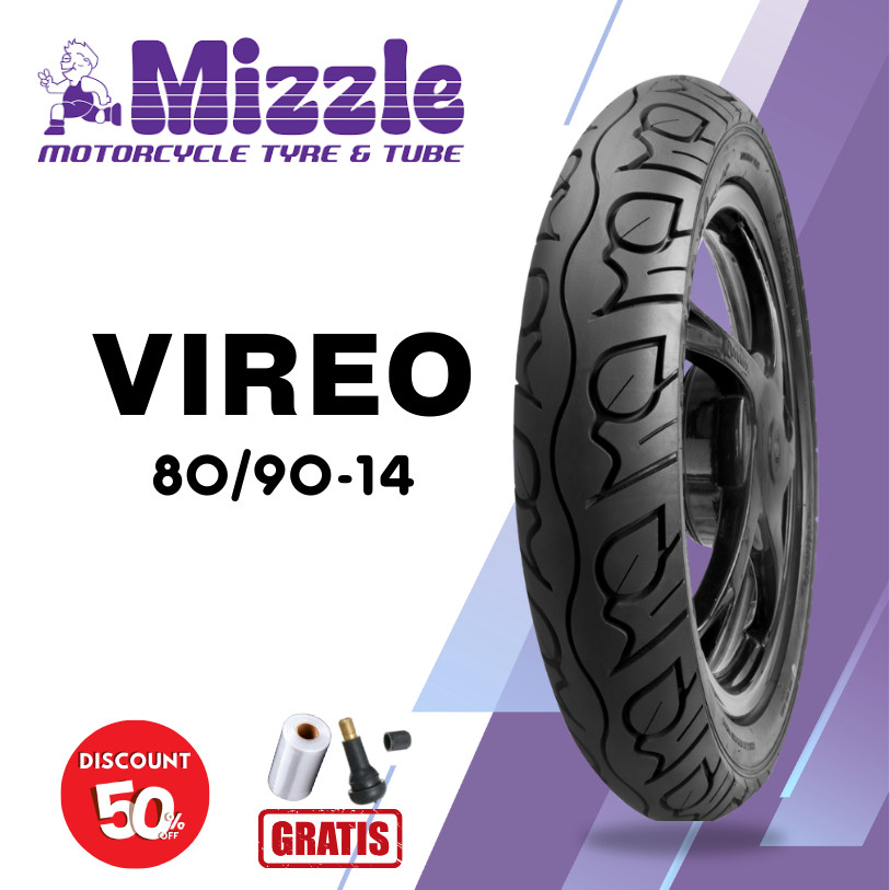 Ban Motor Matic MIZZLE VIREO 80/90 Ring 14 Tubeless