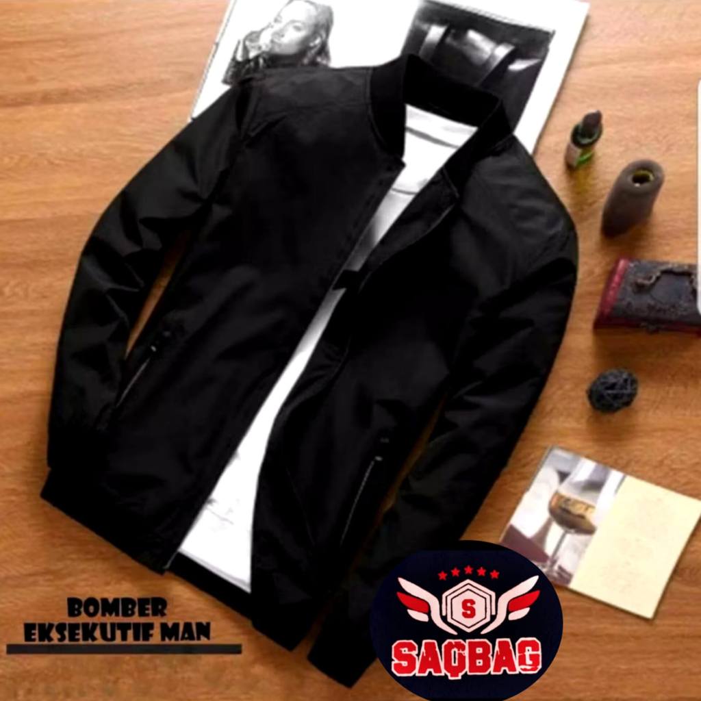 Termurah Jaket pria bomber polos parasut jacket bomber