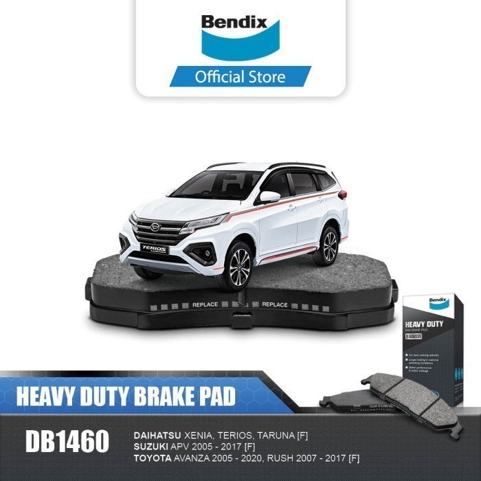 Bendix Kampas Rem Depan Mobil Daihatsu Terios 1997-2017 DB1460HD