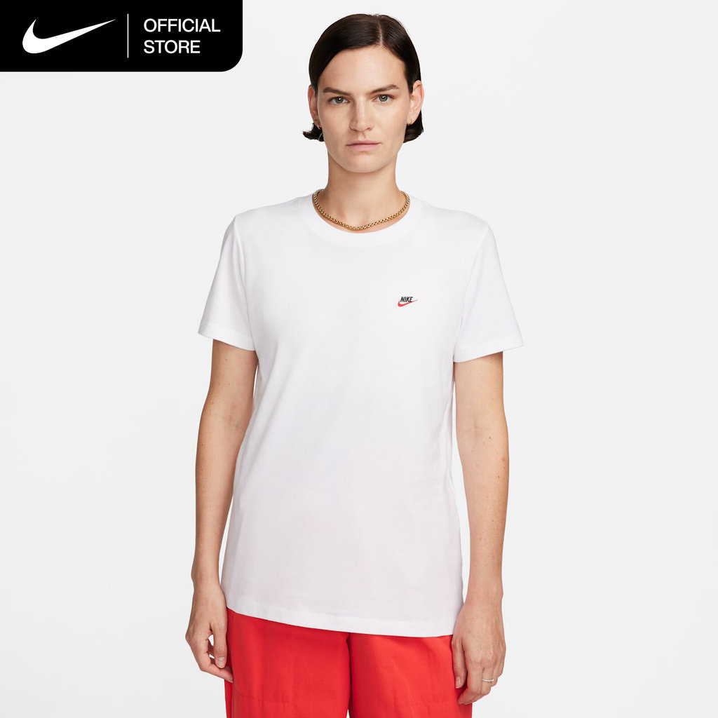 Nike Women's Sportswear Swoosh Futura Tee - White [DZ4681-100]