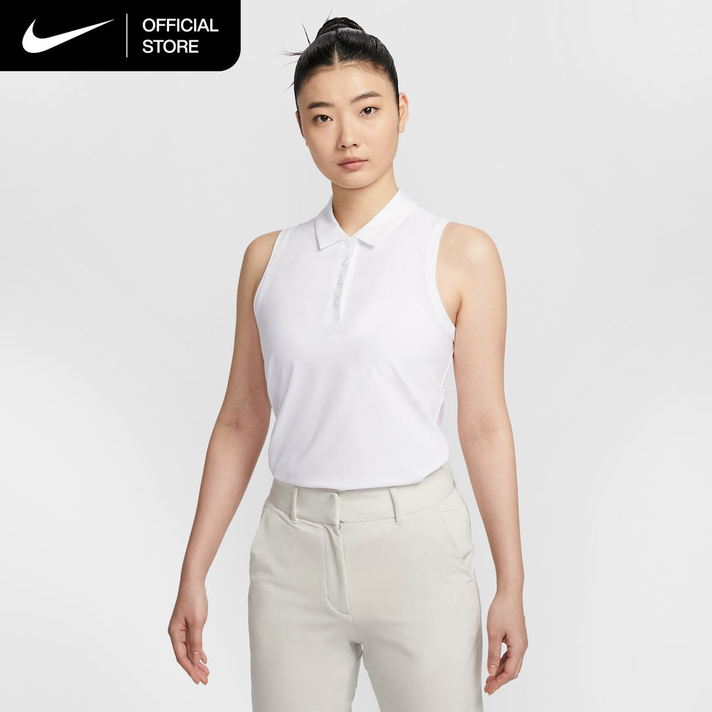 Nike Dri-FIT Women's Victory Sleeveless Polo - White [FQ1573-100]
