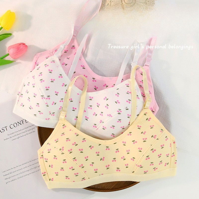 MS 667 BRA BH ANAK CEWEK MOTIF BUNGA MINISET KAIT STRAP STEP 2 3 BUSA STANDAR CUP TALI BRA DALAMAN M