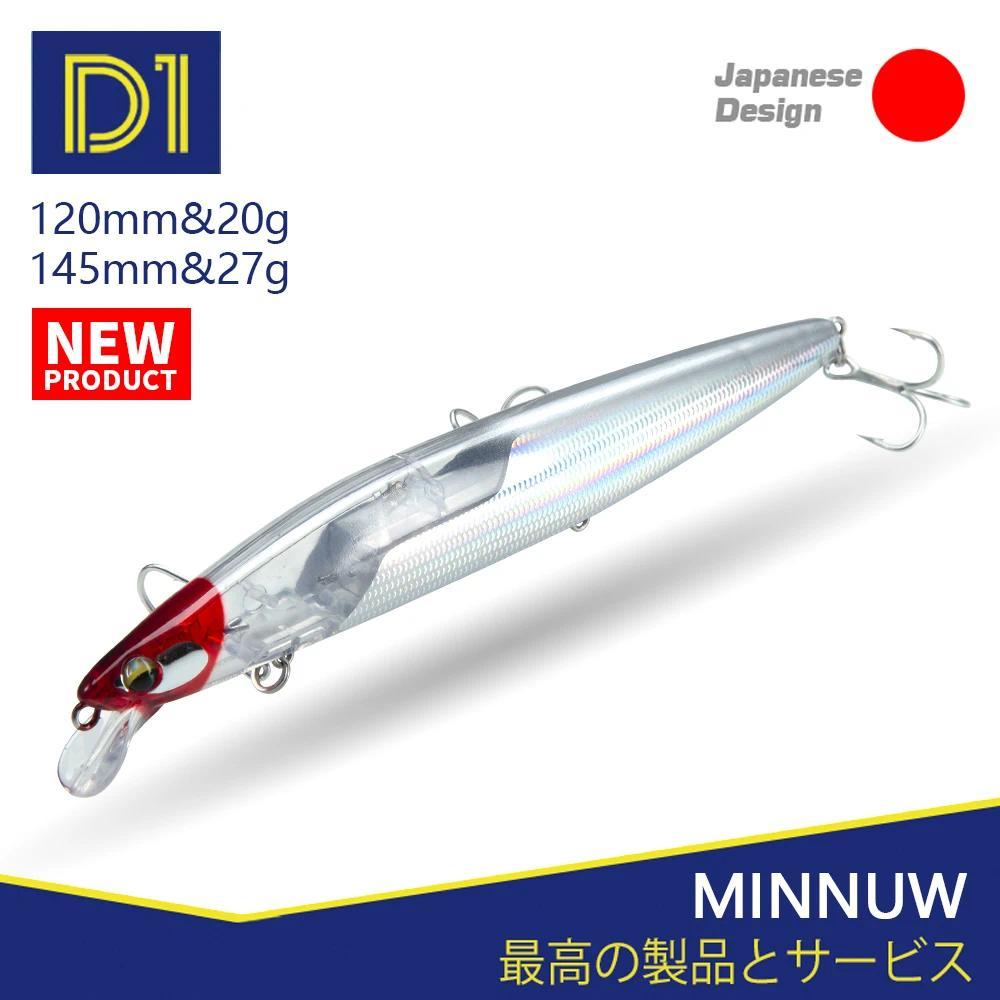 DT Assassin Slider Minnow Fishing Lure 120mm 20g / 145mm 27g FLASH Tungsten Weight Slider System Flo