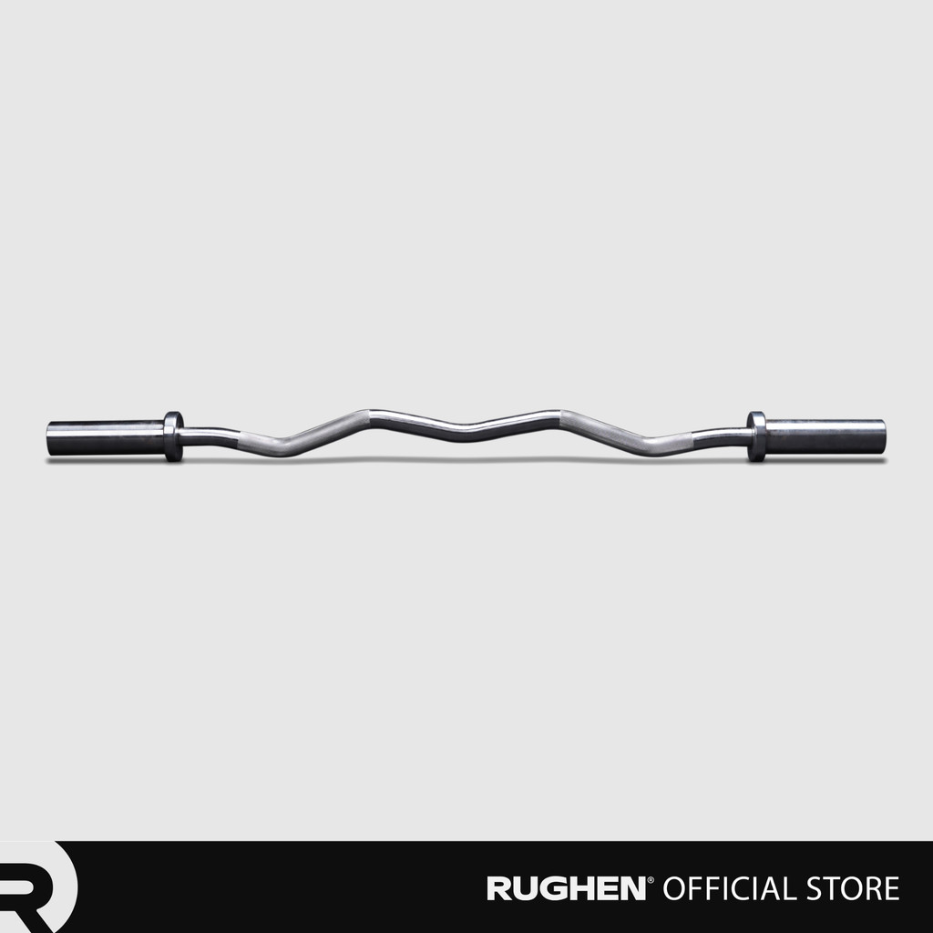 RUGHEN Curl Bar Gym Barbell