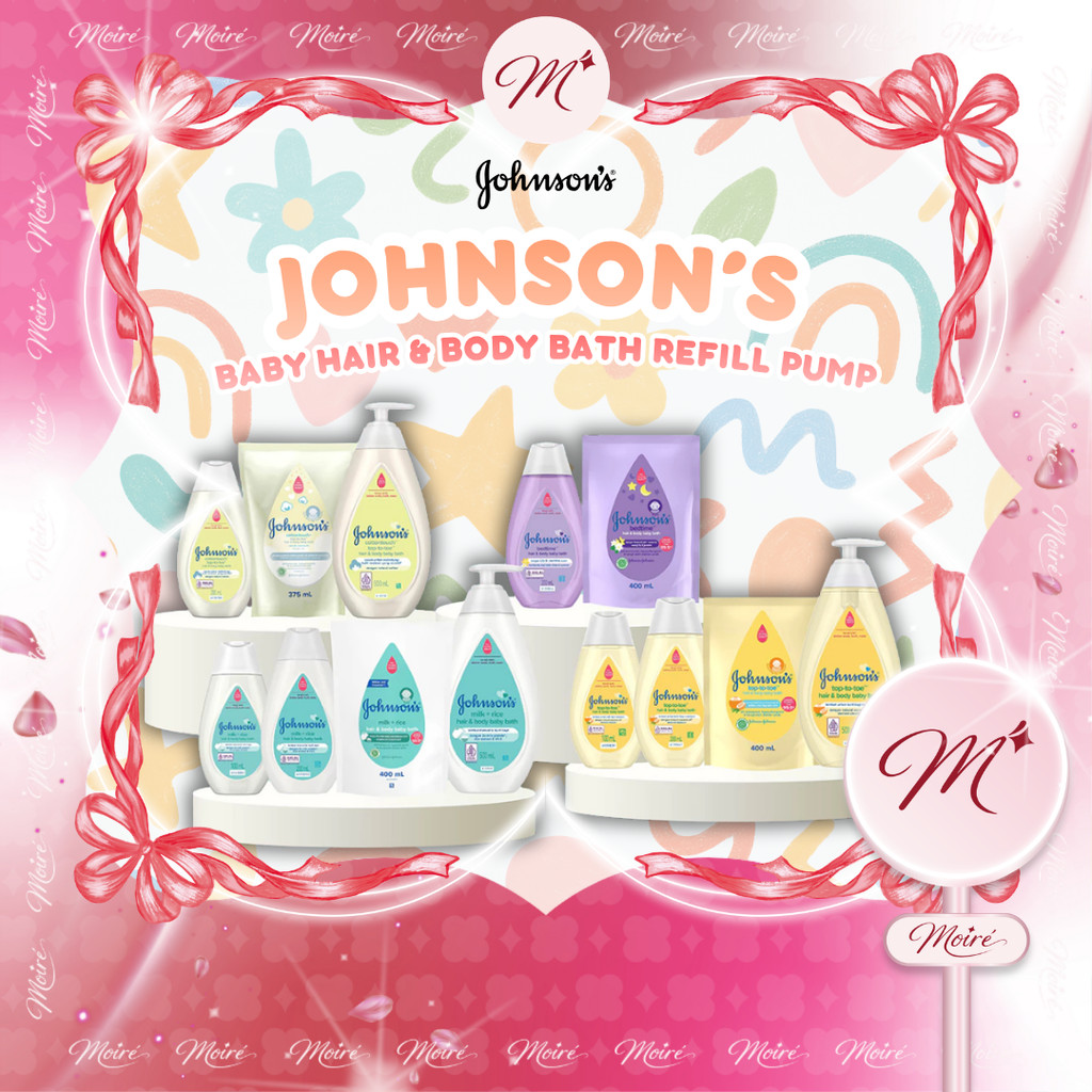 Johnson's Baby Hair & Body Bath Sabun Shampoo Bayi Botol Refill Pump