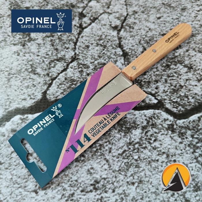 Pisau Shaping peeling turning knife Opinel N°114 original - Natural