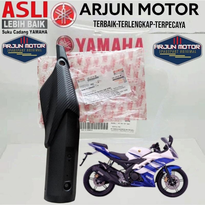 COVER KNALPOT TAMENG KNALPOT R15 V2 LAMAM original yamaha