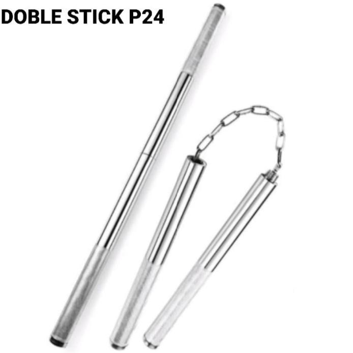 DOUBLE STIK BESI TONGKAT SAMBUNG NUNCHAKU