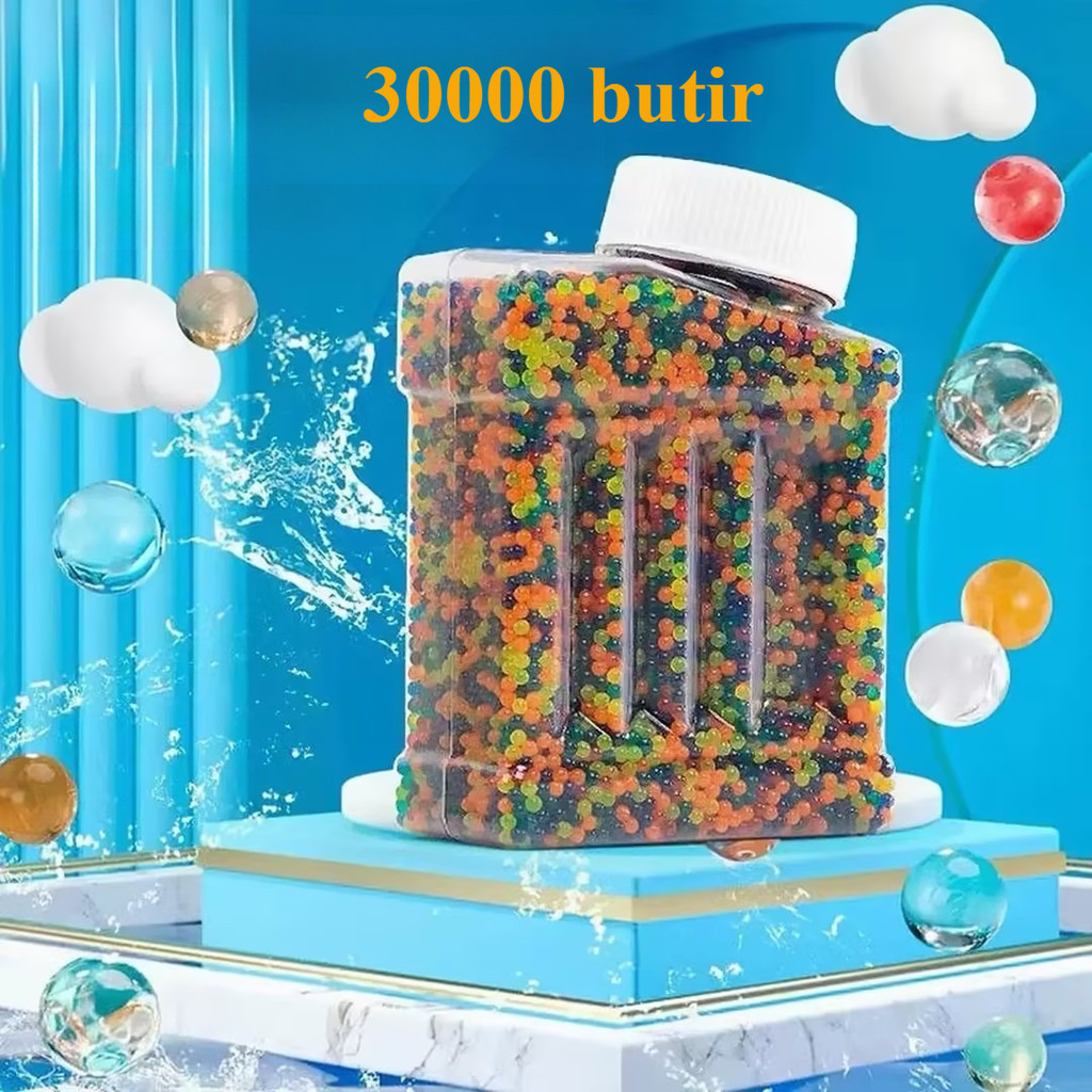 Manik-manik kristal menyerap air 7-8mm manik-manik bubble botol mainan manik-manik air lunak