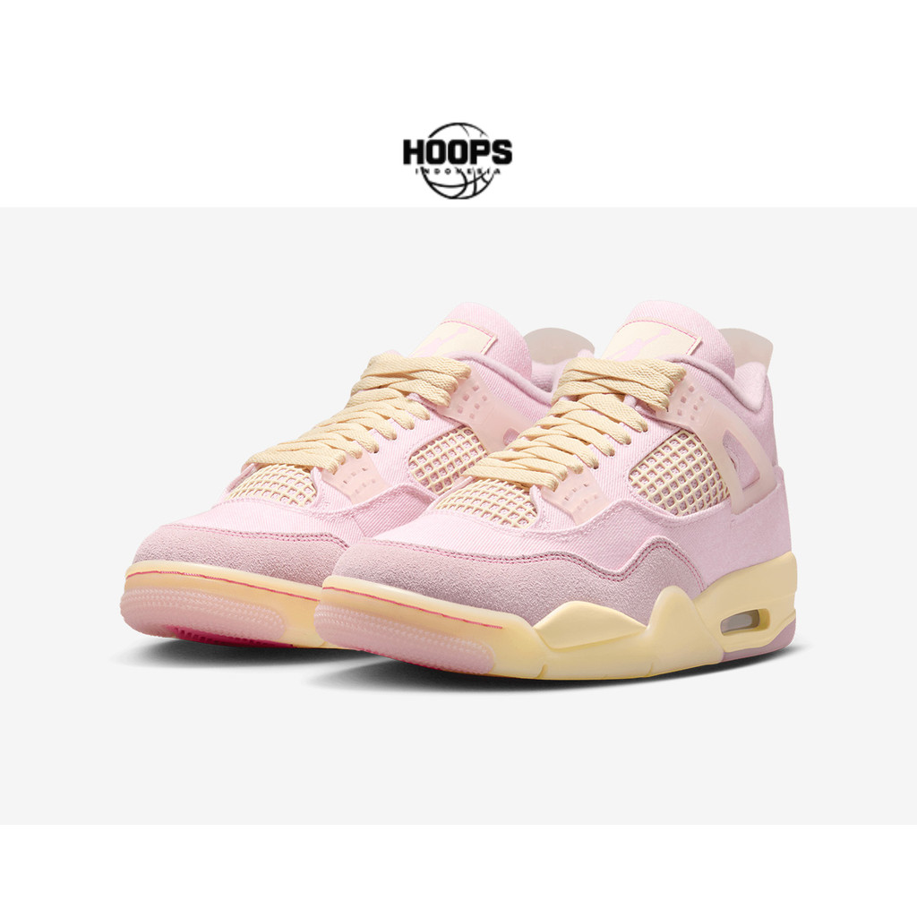 Sepatu Basket Wanita Nike Air Jordan 4 Retro Tex Pearl Pink IB6716-600