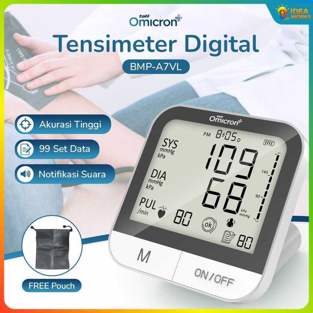 TaffOmicron Tensimeter Digital Pengukur Tekanan Darah English Voice - BMP-A7VL