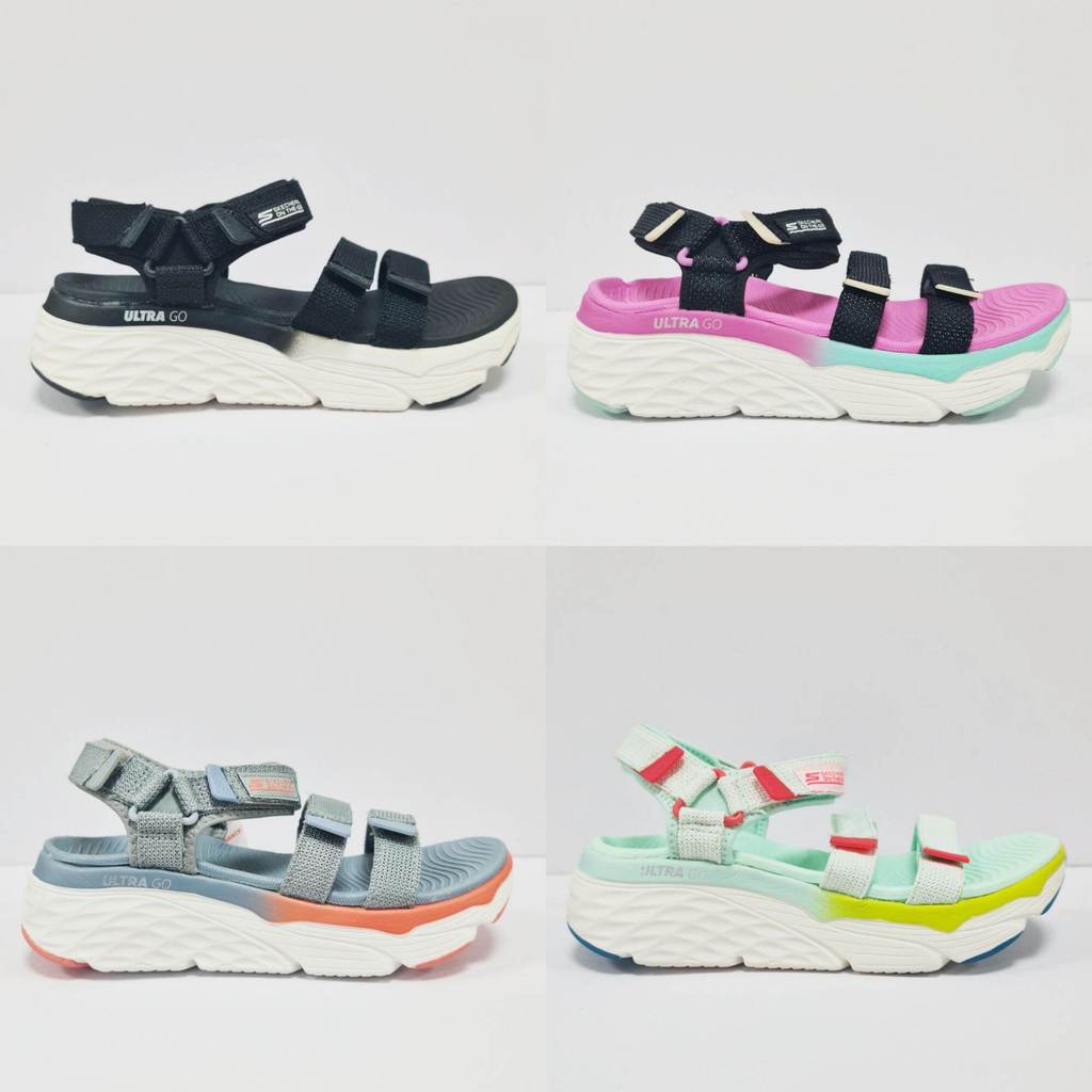 SKECHERS MAX CHUSIONING SLAY/SEPATU SANDAL WANITA/SEPATU WANITA/SKECHERS