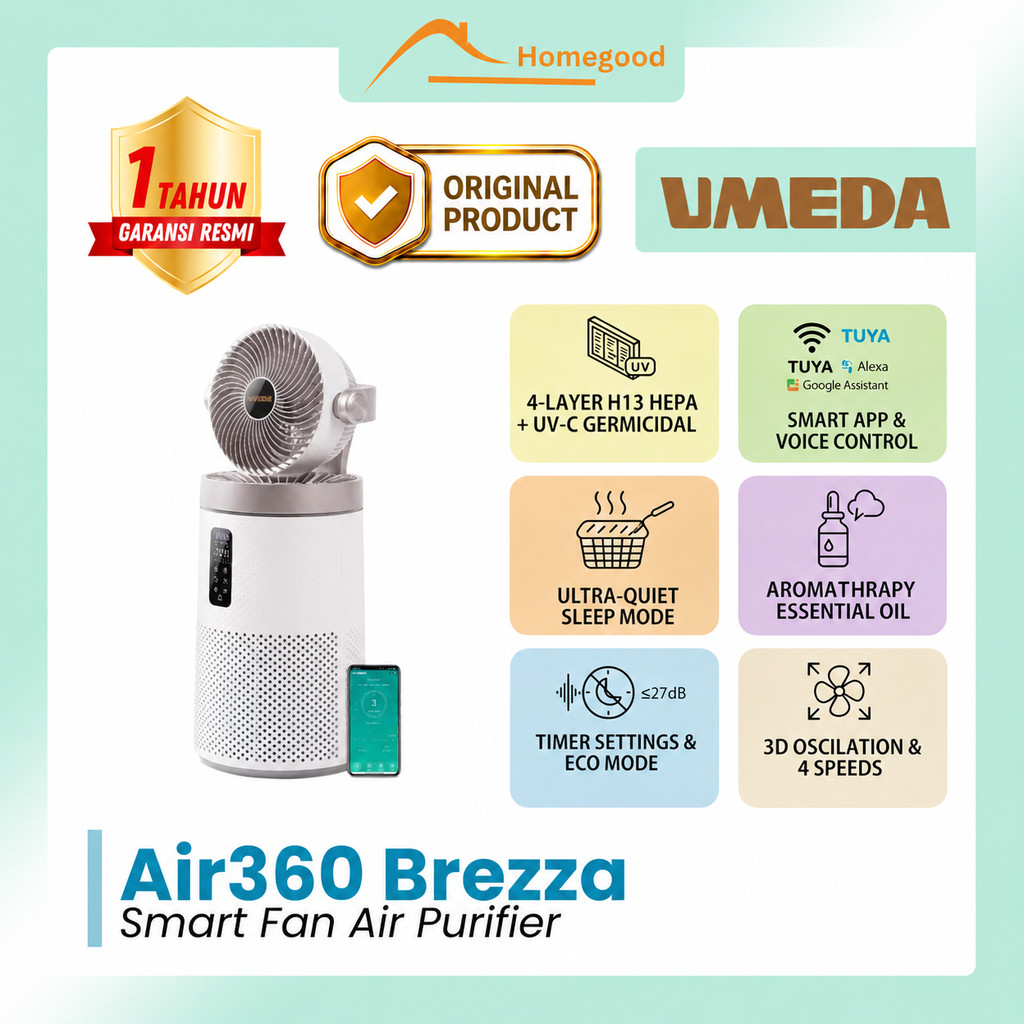 Umeda AIR360 Brezza Fan Air Purifier