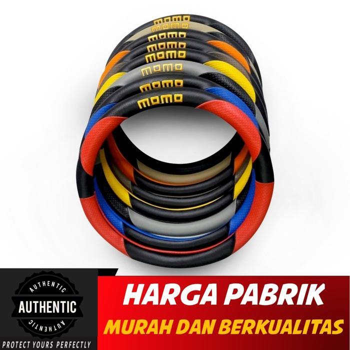 Cover Stir Momo / Sarung Stir Mobil Momo Steering Wheel Promo - Kuning