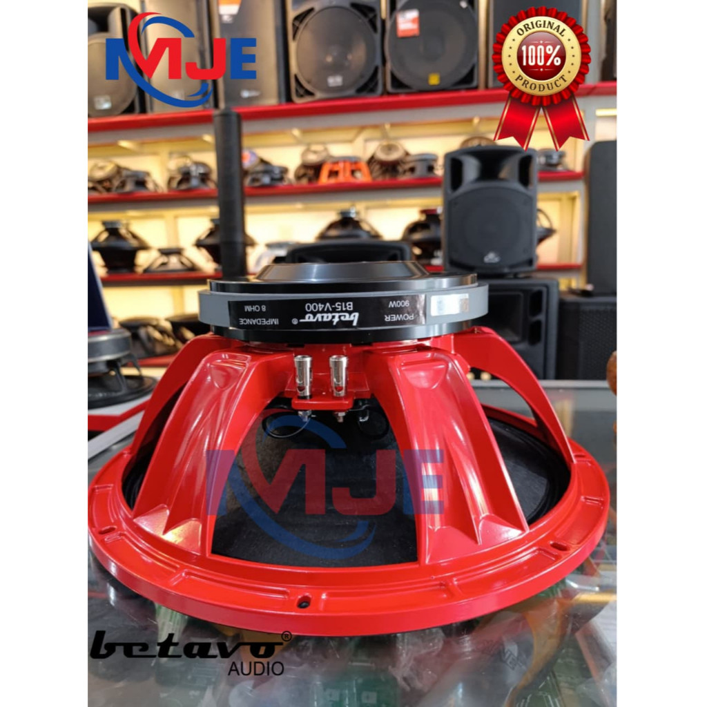 komponen SPEAKER BETAVO B15-V400 BETAVO 15V400 SPEAKER BETAVO 15 INCH SUBWOOFER FREE PACKING KAYU
