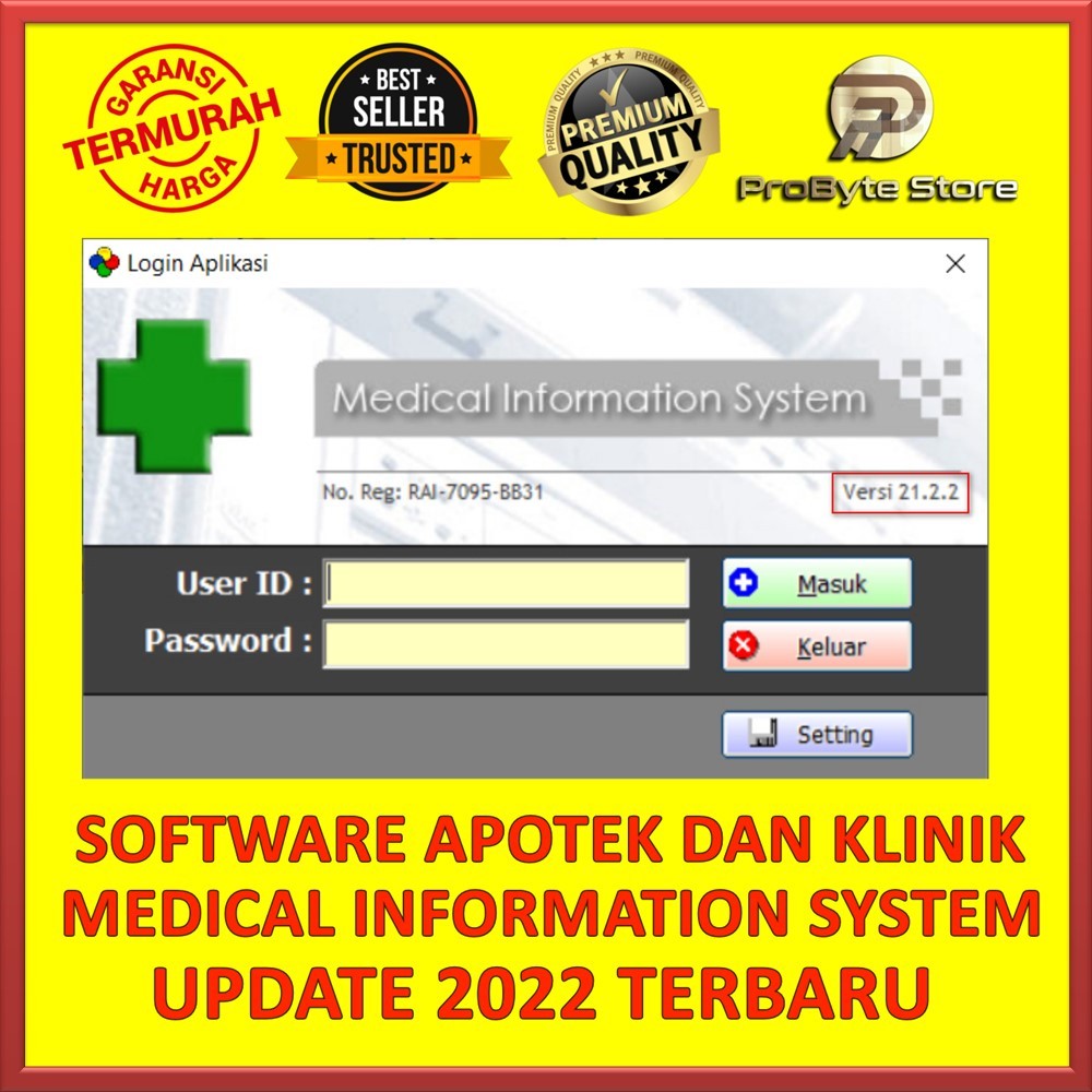 [TERMURAH] SOFTWARE KLINIK DAN APOTEK MIS MEDICAL INFORMATION SYSTEM VERSI 21.2.2 UPDATE 2022 TERBAR