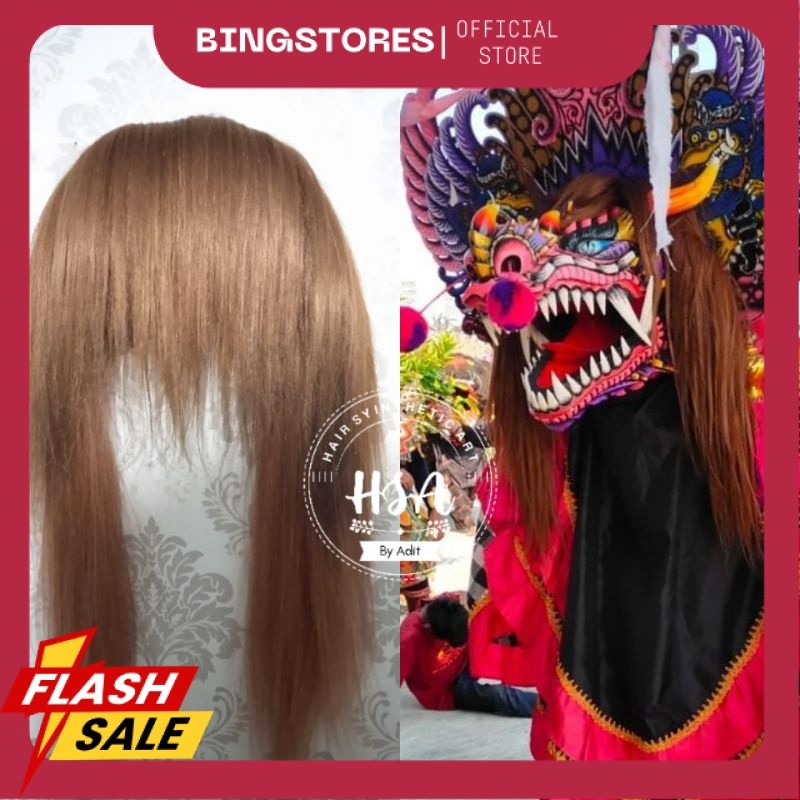 rambut barongan/bando barongan rambut sintetis BR