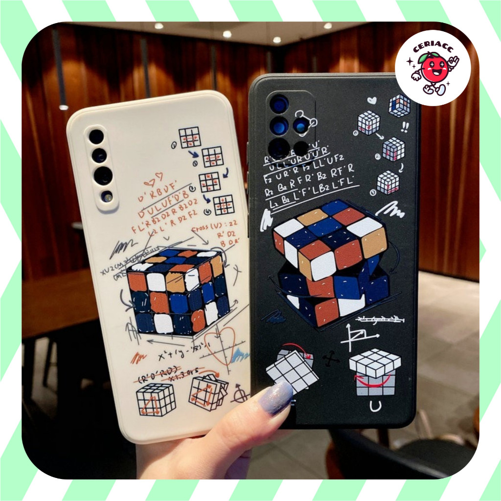 New PRINTING LENS PROTECTOR Rubik's cube  case realme c63 c61 c65 9 11 9i c55 c53 c33 10 4g 7 C31 5 