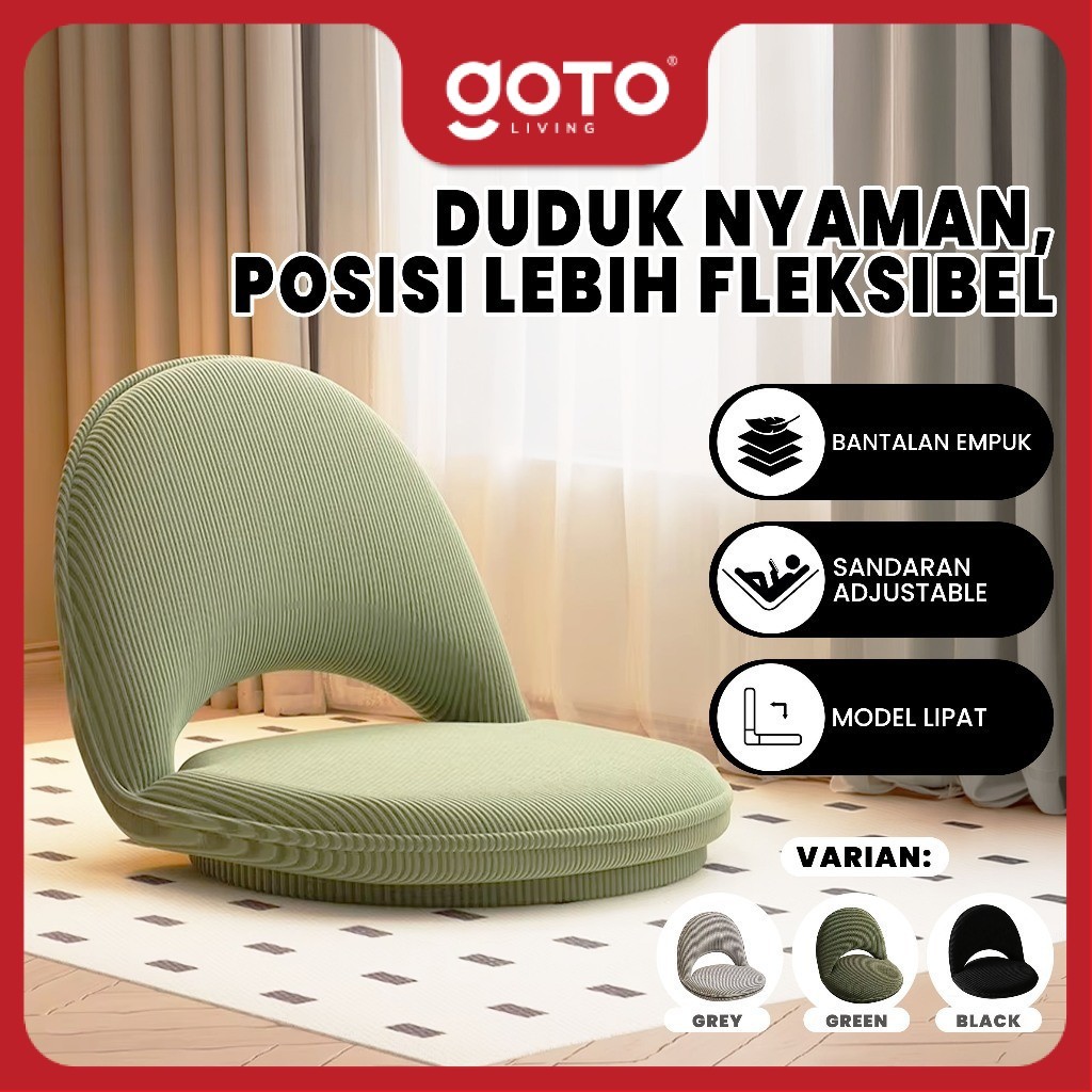 Goto [COD] Nesta Kursi Lipat Santai Depan TV Sandaran Sofa Lesehan Empuk Portable Nyaman
