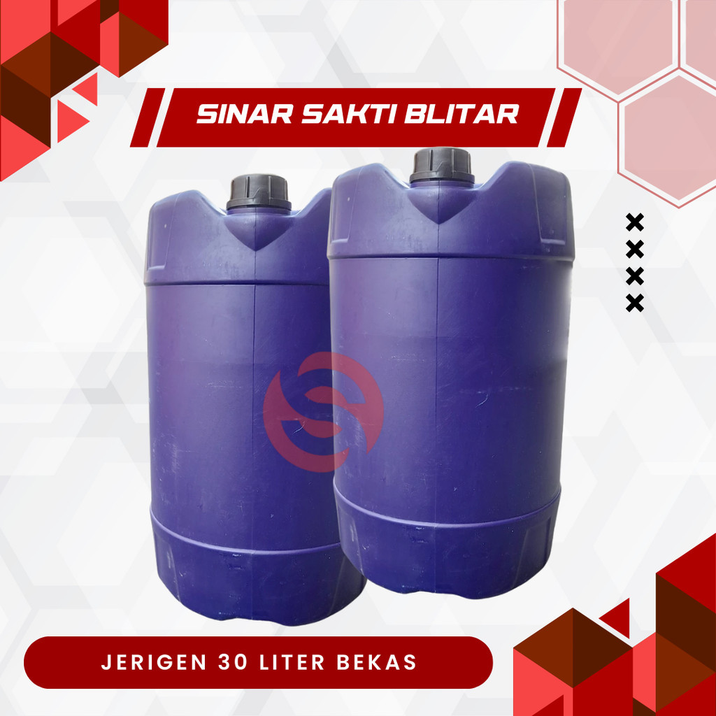 JERIGEN 30 LITER BEKAS - Bahan Plastik