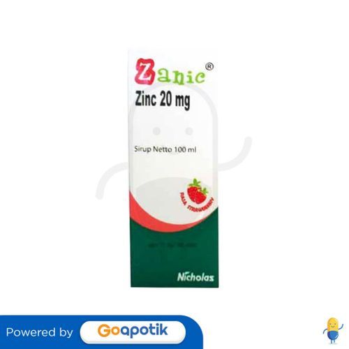 ZANIC (STRAWBERRY) SIRUP 1 BOTOL @ 100 ML