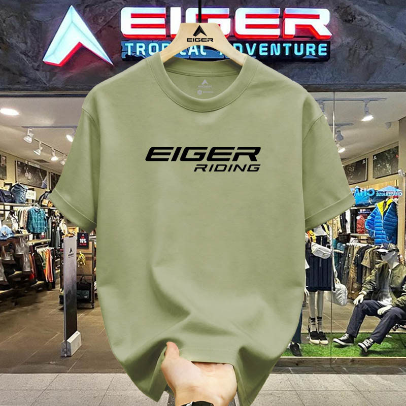 Kaos Eiger Premium Original Pria Outdoor Modern Fashion Lengan Pendek T-shirt