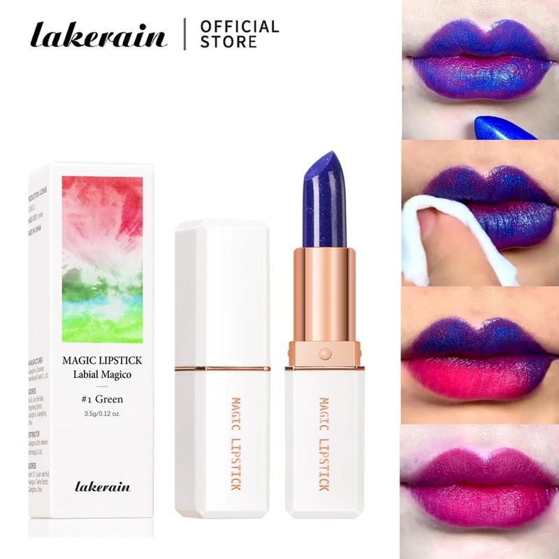 Lakerain 6 Warna Magic Lipstick Suhu Warna Mengubah Lip Stain Gloss Moisturizing Dan Lip Balm Tahan 