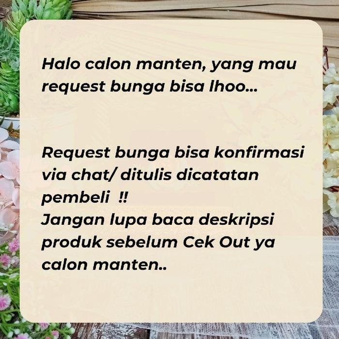 Promo Kotak Frame Tempat Cincin untuk Acara Lamaran dan Pernikahan dengan Hiasan Bunga Aesteteic  Tu