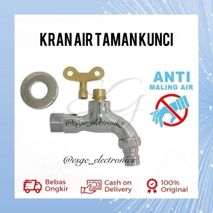 KRAN AIR KUNCI KRAN TAMAN CABUT 1/2" INCH KUNCI KRAN AIR KUNINGAN KRAN TAMAN LUAR KRAN BISA DI KUNCI